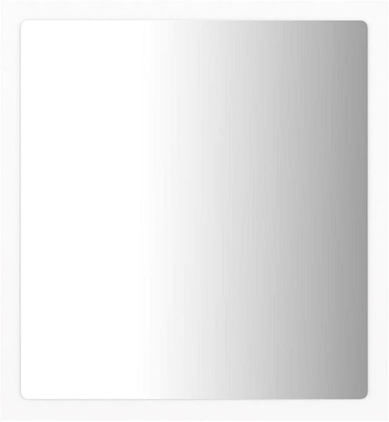 Zrkadlo Shumee LED kúpeľňové zrkadlo biele 40 × 8,5 × 37 cm akrylové ...