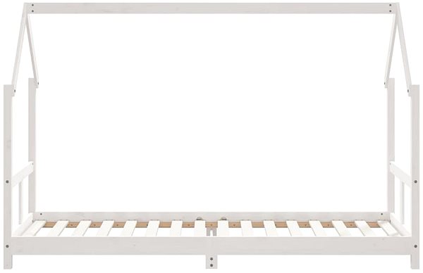 Posteľ Shumee Detská posteľ biela 80 × 200 cm masívne borovicové drevo, 835716 ...