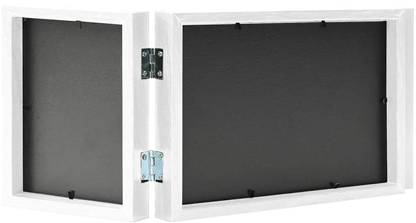 Photo Frame Shumee Three-piece photo frame 2 × 13 × 18 cm, 28 × 18 cm, white ...