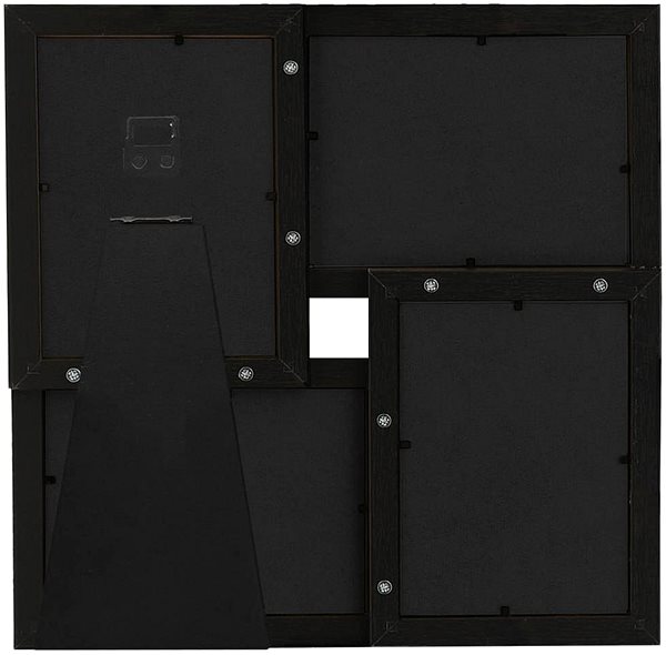 Photo Frame Shumee Collage photo frame, 4 pictures, 10 × 15 cm, black MDF ...