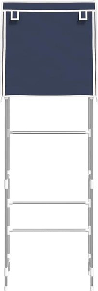 Shelf SHUMEE 2 tier storage rack over toilet blue 56 × 30 × 170 cm iron ...