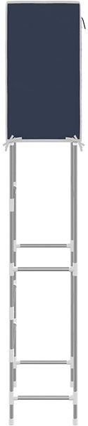 Shelf SHUMEE 2 tier storage rack over toilet blue 56 × 30 × 170 cm iron ...