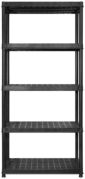 Shelf Shumee Storage rack 5 tiers, black, 255 × 40 × 185 cm, plastic ...