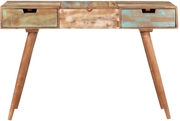 Toaletný stolík Shumee Toaletný stolík so zrkadlom 112 × 45 × 76 cm recyklované drevo ...