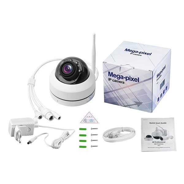 IP Camera Secutek PTZ WiFi camera SBS-D79W - 5MP, 5x optical zoom Package content