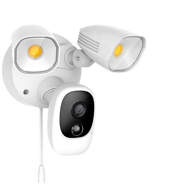IP Camera Secutek Wireless WiFi security camera with LED spotlights and solar panel SRT-FC1T Screen