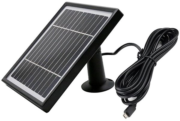 IP kamera Secutek 3W Solární panel pro bezpečnostní kamery Boční pohled