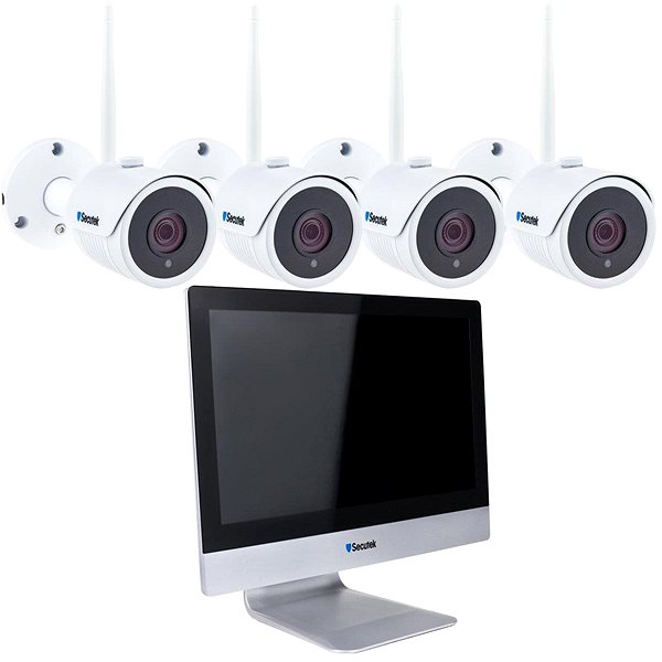 IP Camera Secutek WiFi camera system SLG-WIFI3604M4FE200 - 4x 2MP camera, 12