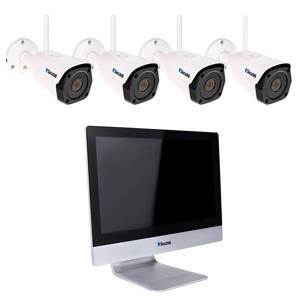 IP Camera Secutek WiFi camera system SLG-WIFI3604M4FK500 - 4x 5MP camera, 12