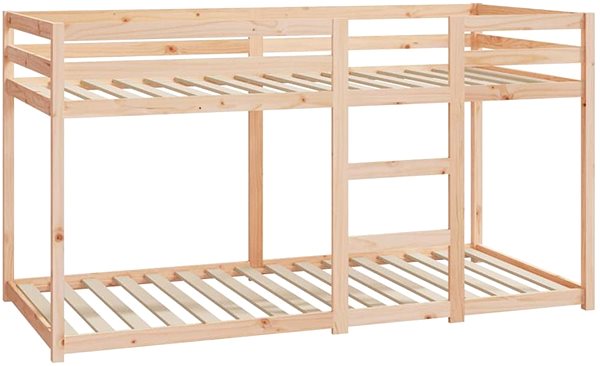 Posteľ Shumee Poschodová posteľ 90 × 200 cm, masívne borovicové drevo, 821644 ...