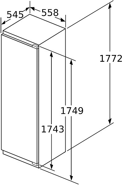 Built-in Fridge SIEMENS KI81RADE0 Technical draft
