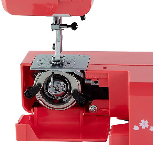 Janome Juno E1015 Red sewing machine.