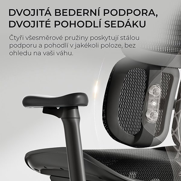 Kancelářská židle SIHOO DORO S100 Mesh černá ...