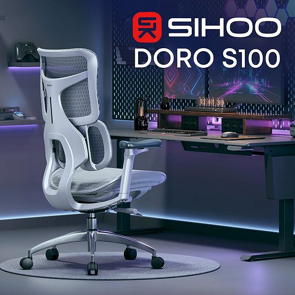 Irodaszék SIHOO DORO S100 Mesh, fehér ...