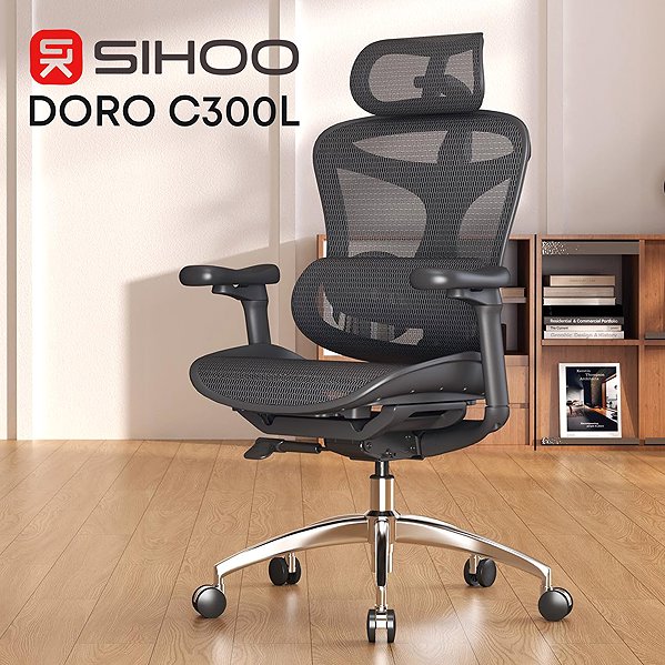 Office Chair SIHOO DORO C300L Mesh Black ...