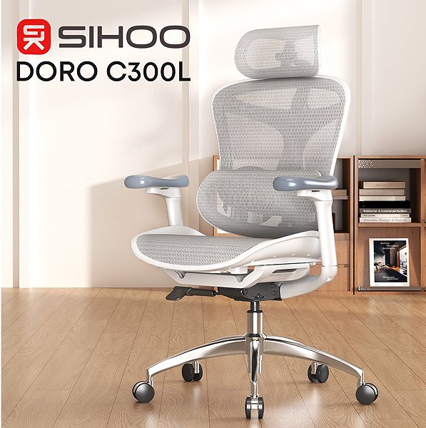 Bürostuhl SIHOO DORO C300L Mesh weiß ...