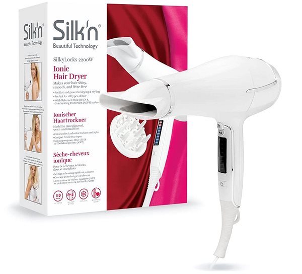 Hair Dryer Silk’n SilkyLocks Packaging/box