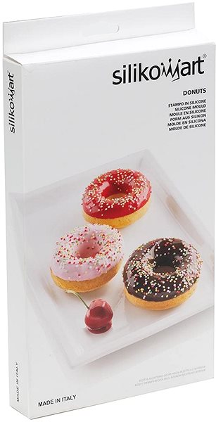 Baking Mould Silikomart Silicone Mould for Doughnuts, Silikomart Doughnuts 15 pcs Packaging/box