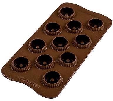 Baking Mould Silikomart Silicone Mould for Chocolate Silikomart SCG49 Choco Crown Screen