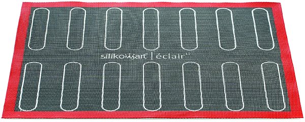 Baking Mould Silikomart Silicone Baking Mat Silikomart Air Mat Eclair & Choux 40 x 30cm Screen
