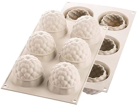 Baking Mould Silikomart Silicone Baking Form for Desserts, Silikomart Segreti Del Bosco 6 pcs | Raspberries Features/technology