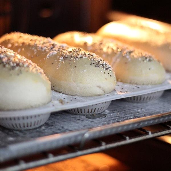 Baking Mould Silikomart Silicone Baking Form for Baguettes Silikomart Mini Baguette Bread Lifestyle