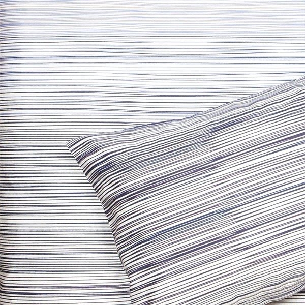 Povlečení SCANquilt povlečení SATÉN DESIGN lines bílomodrá ...