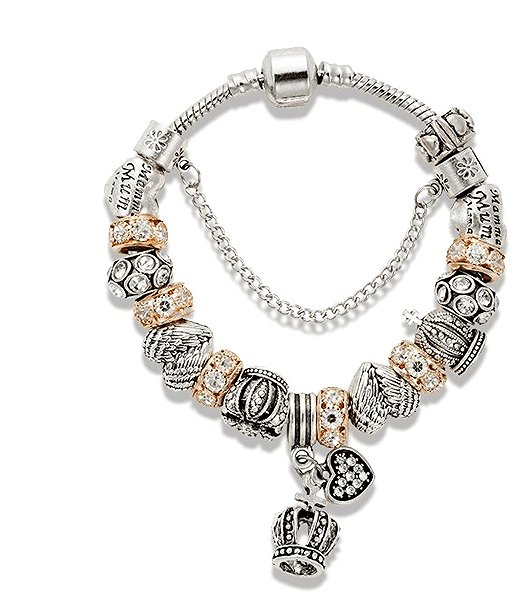 Silver Star Ronin Women's Bracelet Crown, gold 20cm.
