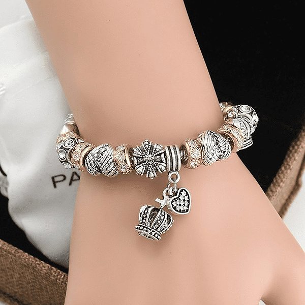 Silver Star Ronin Women's Bracelet Crown, gold 20cm.