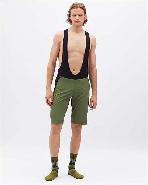 SILVINI Barrea MP2289 olive-black bike shorts, XL .