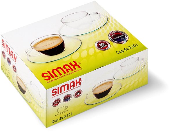 Súprava šálok SIMAX Šálka s tanierikom 100 ml 4 ks CLASSIC PICCOLO ...