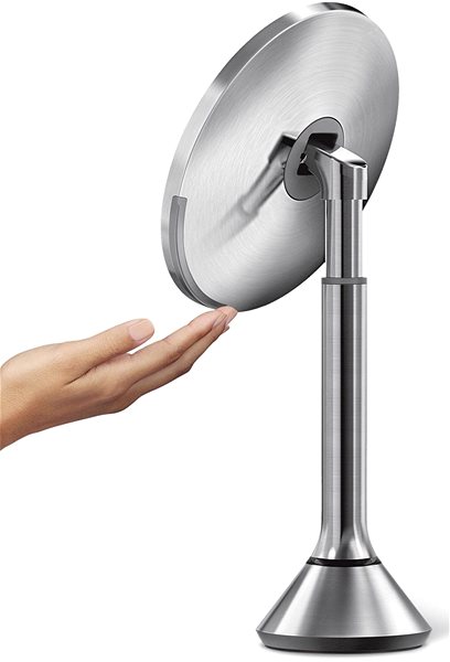 Kozmetické zrkadlo Simplehuman Sensor Touch, DUAL LED osvetlenie, 5×, nabíjacie, matné nerezové Vlastnosti/technológia