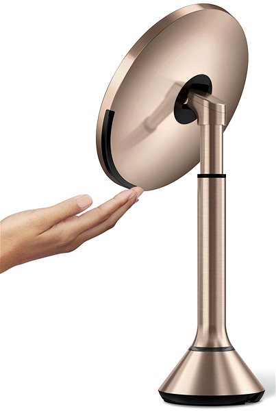 Kozmetické zrkadlo Simplehuman Sensor Touch, DUAL LED osvetlenie, 5×, dobíjacie, Rose Gold Vlastnosti/technológia