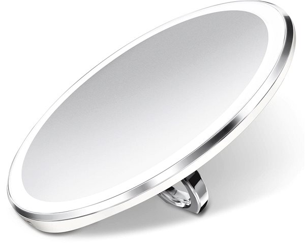 Makeup Mirror Simplehuman Sensor Compact, LED Light, 3x Magnification, White Lateral view
