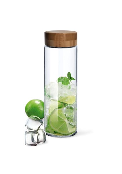 Kulacs SIMAX EXCLUSIVE PURE AQUA BOTTLE bambusz fedéllel, 1 liter ...