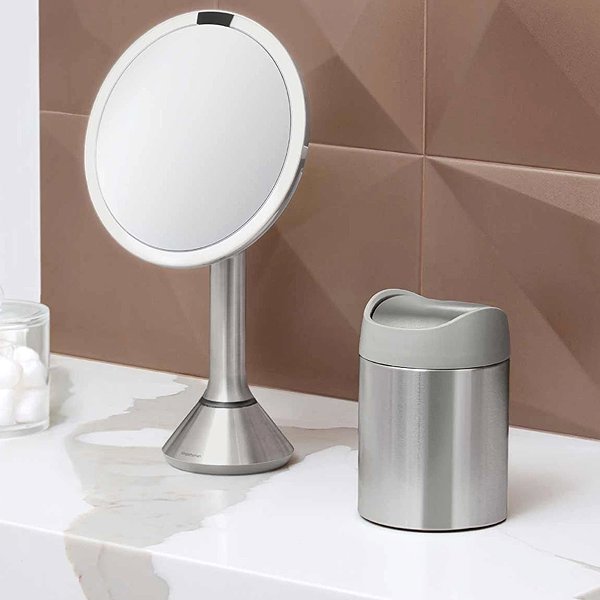 Mülleimer Simplehuman Mini Papierkorb 1,5 Liter - gebürsteter Edelstahl - CW2084 ...