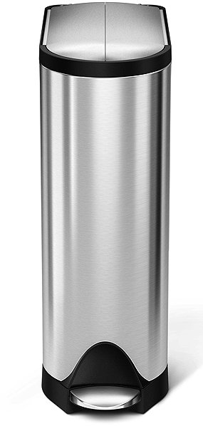 Rubbish Bin Simplehuman Pedal 18 L, butterfly lid, stainless steel ...