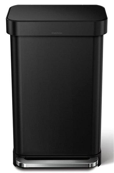 Odpadkový kôš Simplehuman pedálový odpadkový kôš  – 45 l, matná čierna oceľ, vak na vrecká ...