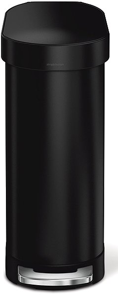 Rubbish Bin Simplehuman Slim Pedal Bin - 45 l, matt black steel ...