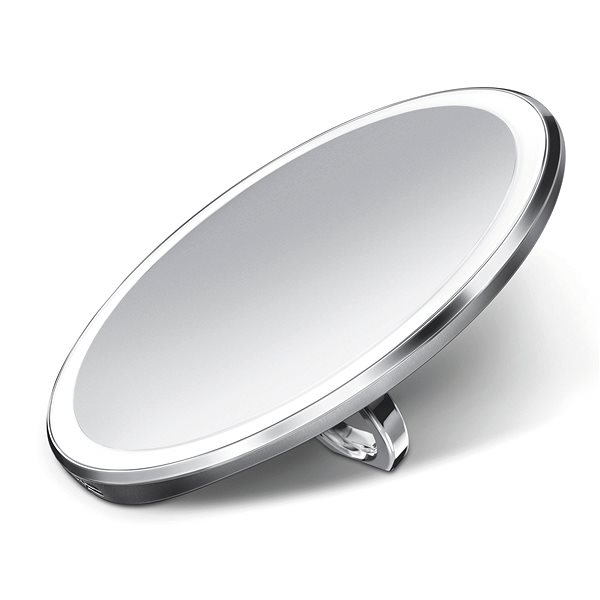 Makeup Mirror Simplehuman Sensor ST3025 Compact Pocket Mirror with LED Lighting, Stainless Steel Lateral view