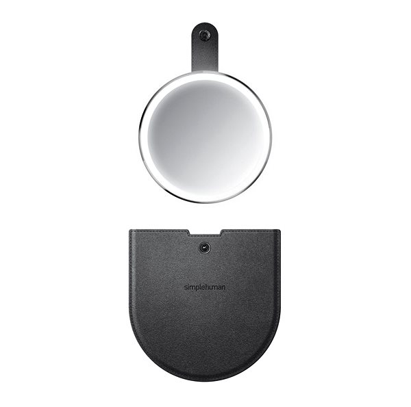 Kozmetické zrkadlo Simplehuman Sensor Compact vreckové, čierne Príslušenstvo