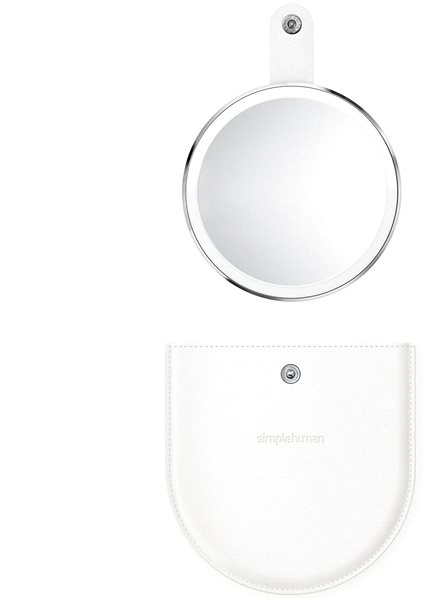 Kozmetické zrkadlo Simplehuman Sensor Compact, vreckové, biele Príslušenstvo