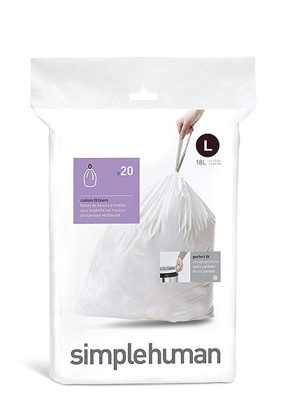 Pytle na odpad Simplehuman Zatahovací sáčky, 18 l, typ L, 20 ks ...