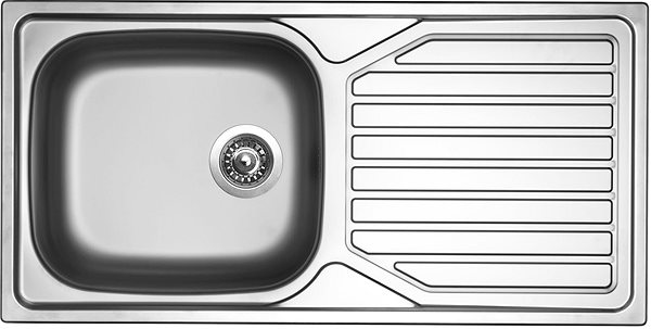 Stainless Steel Sink SINKS OKIO 1000 XXL V 0.6mm Matte Screen