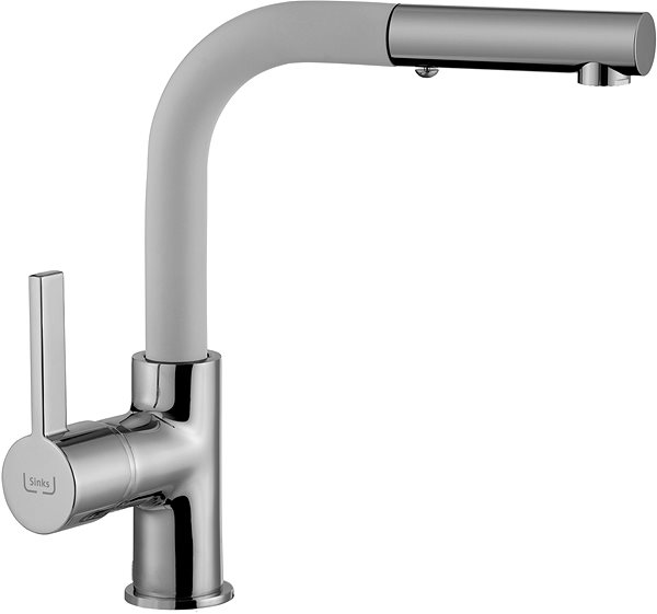 Kitchen Sink and Tap Set SINKS LINEA 600 N, Milk + ENIGMA S GR Accessory