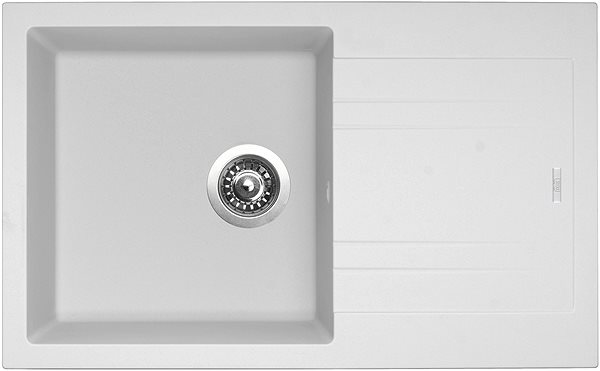 Kitchen Sink and Tap Set SINKS LINEA 780 N Milk + MIX 350P Screen