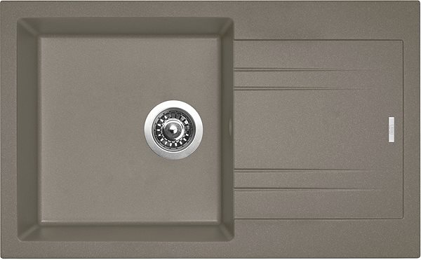 Kitchen Sink and Tap Set SINKS LINEA 780 N, Truffle + MIX 350P Screen