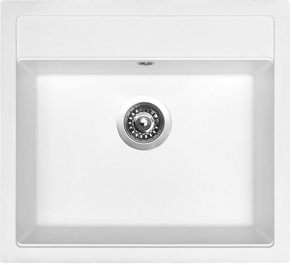 Kitchen Sink and Tap Set SINKS SOLO 560 Milk + SINKS MIX 35 GR Screen