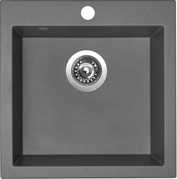 Kitchen Sink and Tap Set SINKS VIVA 455, Titanium + VITALIA Screen