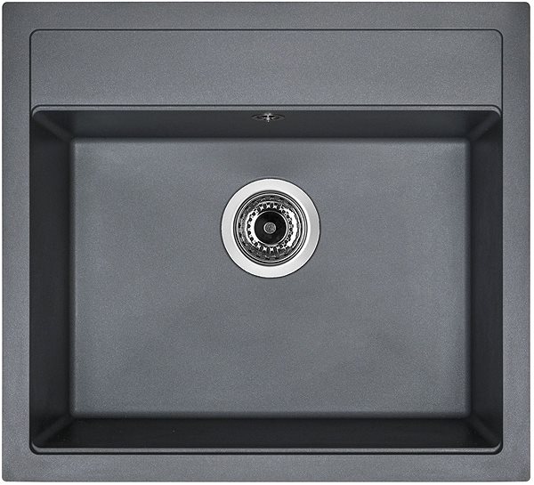 Kitchen Sink and Tap Set SINKS SOLO 560 Titanium + SINKS VITALIA GR Screen
